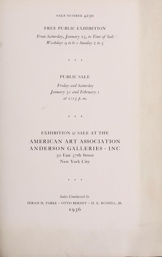 English and French XVII and XVIII century furniture, Oriental rugs, Georgian silver, tapestries, objects of art
