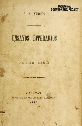 Ensayos literatios