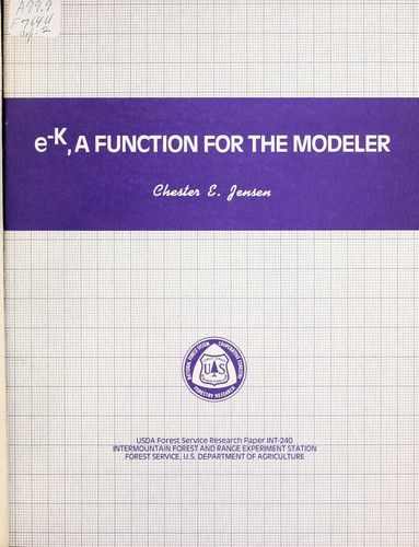 e [superscript] -K, a function for the modeler