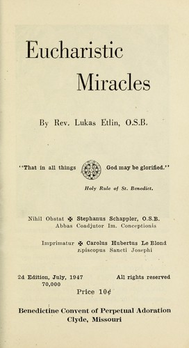 Eucharistic miracles