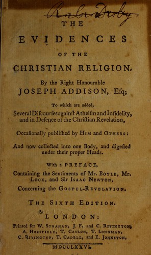 The evidences of the Christian religion