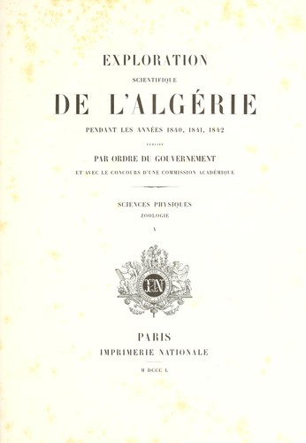 Exploration scientifique de l'Algérie
