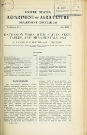 Extension work with fruits, vegetables, and ornamentals, 1923
