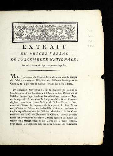 Extrait du proc`es-verbal