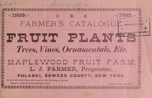 Farmer's catalogue