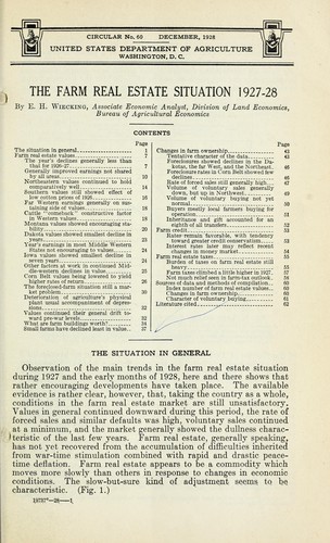 The farm real estate situation, 1927-28