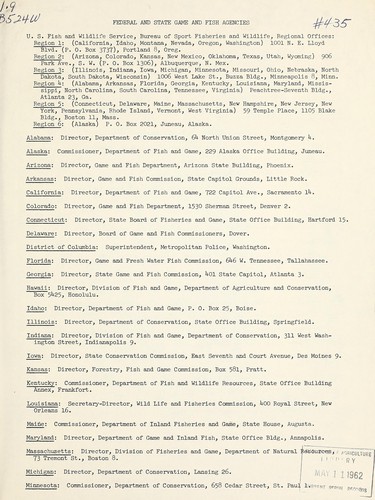 Federal and state game and fish agencies