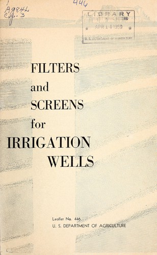 Filters and screens for irrigation wells