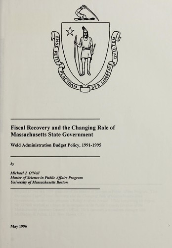 Fiscal recovery and the changing role of Massachusetts state government