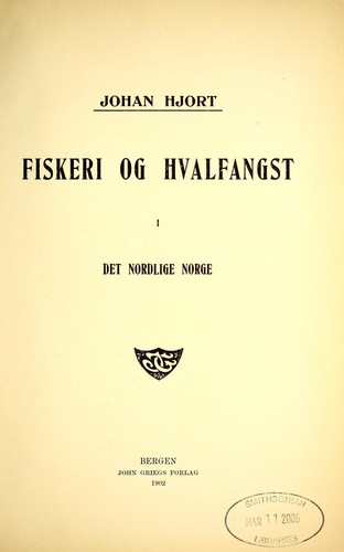 Fiskeri og hvalfangst i det nordlige Norge