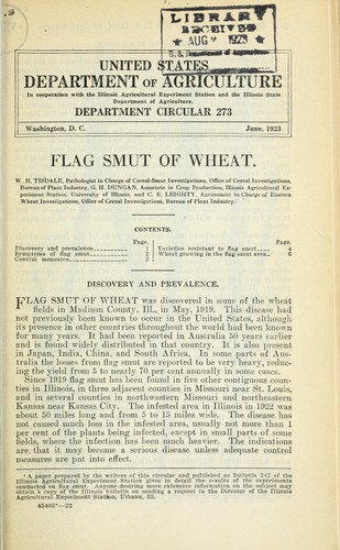 Flag smut of wheat