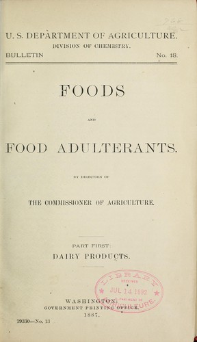 Foods and food adulterants