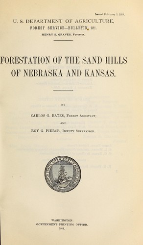 Forestation of the sand hills of Nebraska and Kansas