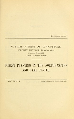 Forest planting in the northeastern and lake states
