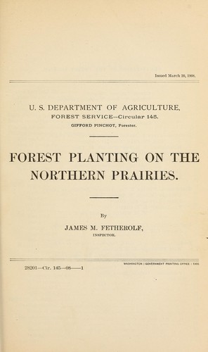 Forest planting on the northern prairies