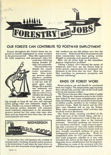 Forestry and jobs