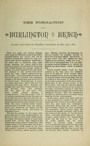 Formation of Burlington Beach