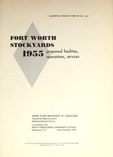 Fort Worth stockyards, 1955