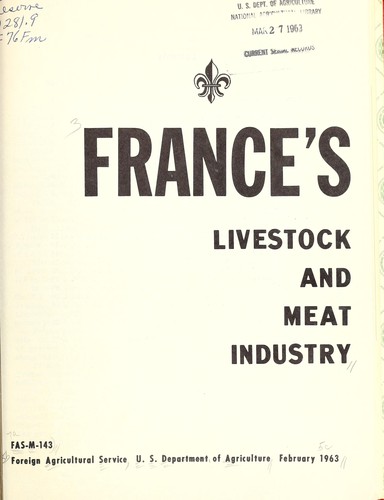 France's livestock and meat industry