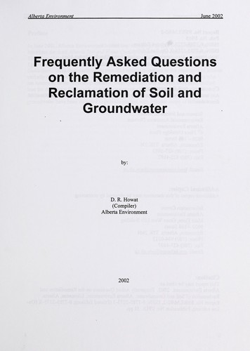 Frequently asked questions on the remediation and reclamation of soil and groundwater