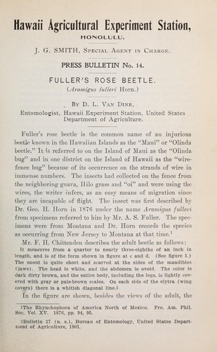 Fuller's rose-beetle