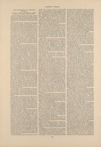 The genealogy of Abraham Lincoln