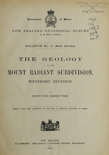 The geology of the Mount Radiant subdivision