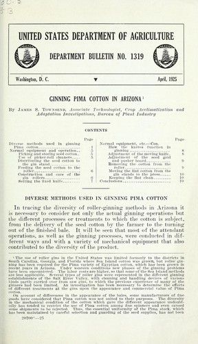 Ginning Pima cotton in Arizona