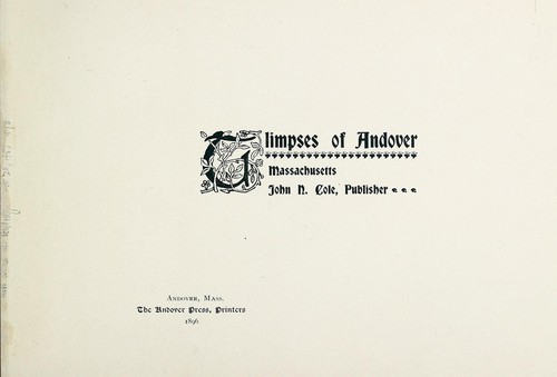 Glimpses of Andover, Massachusetts