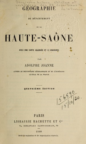 Géographie du département de la Haute-Saône