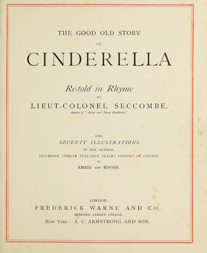 The good old story of Cinderella