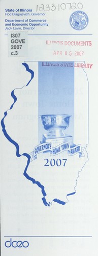 Governor's Home Town Award, 2007