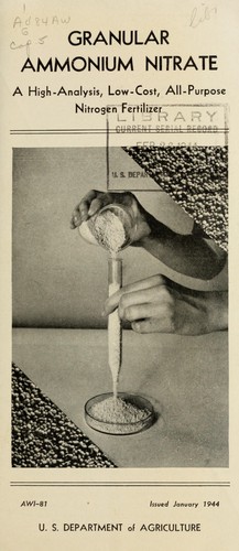 Granular ammonium nitrate