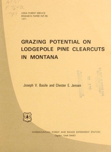 Grazing potential on lodgepole pine clearcuts in Montana