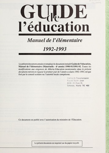 Guide de l'éducation