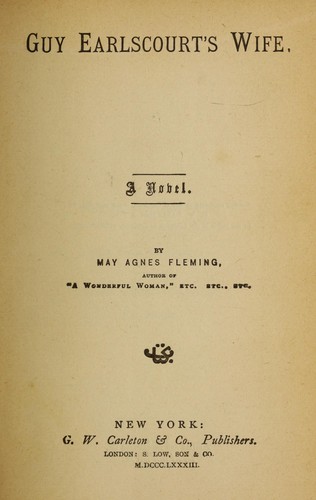 Guy Earlscourt's wife