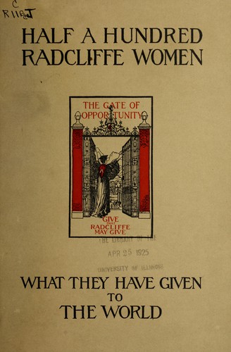 Half a hundred Radcliffe women