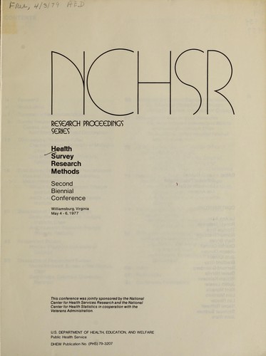 Health survey research methods