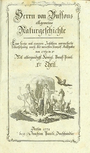 Herrn von Buffons allgemeine Naturgeschichte