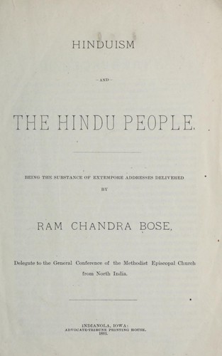 Hinduism and the Hindu people