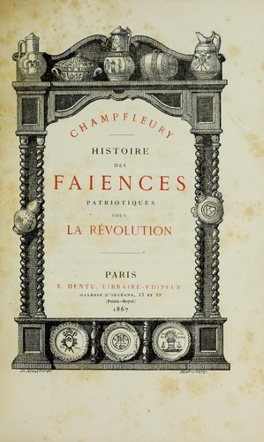 Histoire des faïences patriotiques sous la révolution