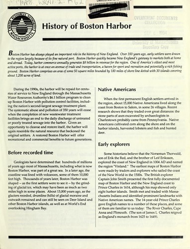 History of Boston Harbor