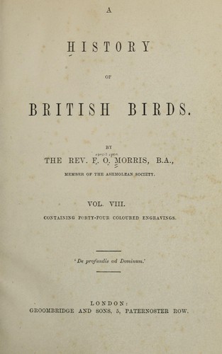 A history of British birds