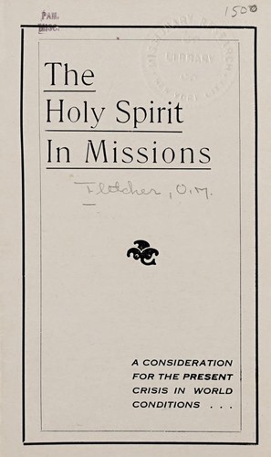 The Holy Spirit in missions