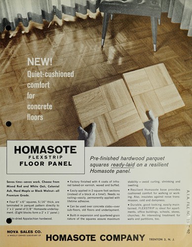 Homasote flexstrip floor panel
