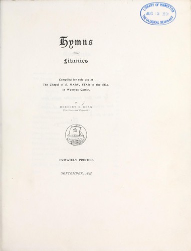 Hymns and litanies