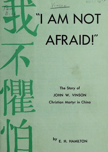 "I am not afraid!"