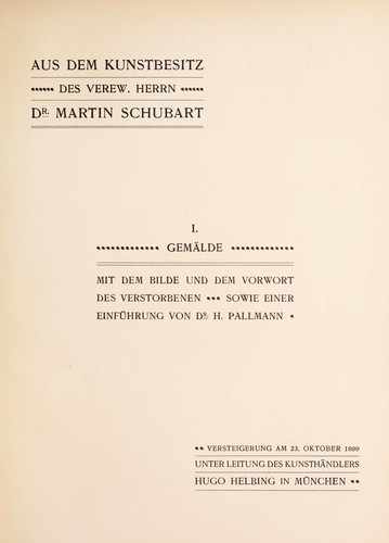 I. Gemälde