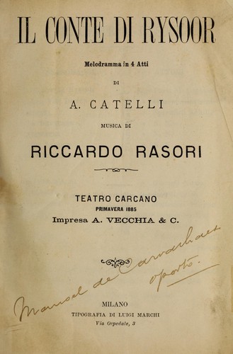 Il conte di Rysoor