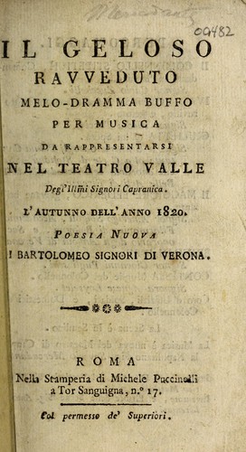 Il geloso ravveduto